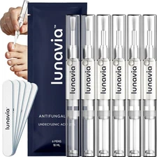 Lunavia Antifungal Pen – Cures Most Athlete’s Foot, 0.1 Fl Oz (Pack of 6) 
