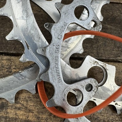 Vintage Shimano Deore LX 46/36/24T Chainring Set 110/74 BCD 5-Arm