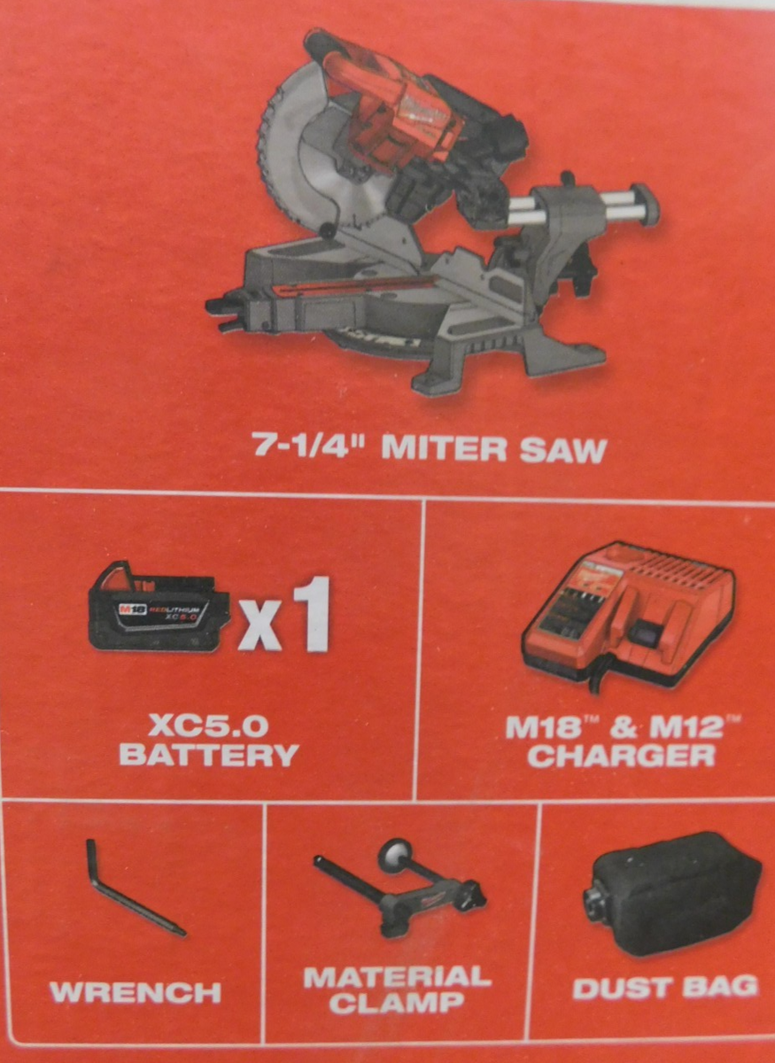 Milwaukee M18 FUEL 7-1/4 in. Dual Bevel Miter Saw Kit - Red (2733