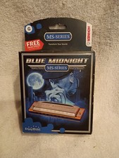 Hohner Blue Midnight Ms-series Harmonica Key of G New Open Box