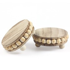 2 Pack Wood Riser, Risers for Decor  Pedestal Stand  Display Stand a