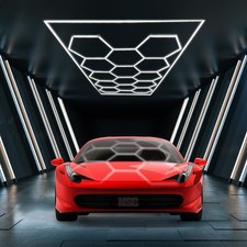 Lauco Hexagon Led Garage Ceiling Light 720w 86400 Lumens 6500k Daylight