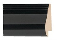 Picture Frame Moulding Wood 100Ft Bundle - Lacquer Black Finish - 1.5" Width -