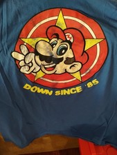 Nintendo Super Mario Bros T-Shirt Down Since '85 Blue Men s Sz XL
