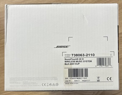 Bose SoundTouch 20 Series III Wireless Music System - Black for