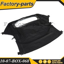 Black Convertible Soft Top For Porsche 986 Boxster 1997 1998-2002 Wglass Window