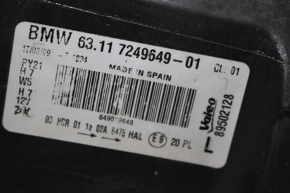 Scheinwerfer Links 7249649 Valeo 89502128  BMW 1er E87 Bj,09 - Bild 4 von 4