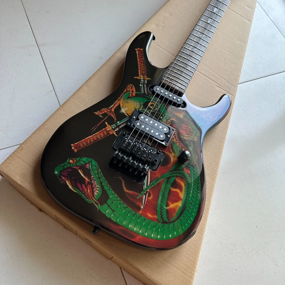 ESP LTD KH-202 Kirk Hammett Körper Schlangenmuster kostenloser Versand - Bild 3 von 4