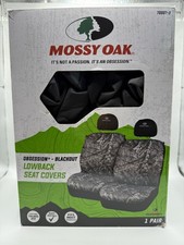 Mossy Oak Lowback Seat Covers Camo Universal Fit Durable Car Truck Suv