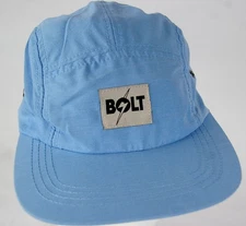 Lightning Bolt Surf  Azure Blue Snapback Baseball Cap Hat Surfing Born In Hawaii