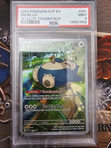 Pokemon Snorlax 151 ETB Promo #51 PSA 9