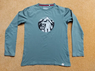Band of Rascals, Langarm T-Shirt, Gr. 158, Grün, YETI-Motiv, Bio-Baumwolle - Bild 1 von 3