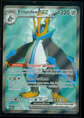 Pokemon EMPOLEON EX 114/094 - Phantasmal Flames - ULTRA RARE FULL ART - MINT