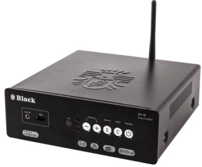 Audio Block SV-10 Schwarz Stereo-Receiver, 2x20W, WiFi DAB+ BT Spotify