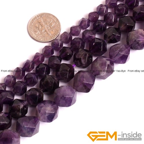 Wholesale Lot Natural Assorted Gemstone Polygonal Jewellery Making Beads 15" UK - Picture 6 of 129