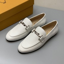 Tod's Women real Leather Round Toe Soft Casual One Foot Loafers Luxury old money