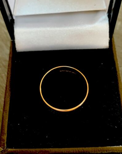 9ct Yellow Gold Flat Court Bevelled Edge 5mm Wedding Band. B.Bros, Ex Con UK J.5 - Picture 13 of 16