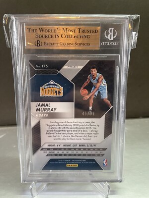 /175枚限定❗️ JAMAL MURRAY RC DENVER NUGGETS JAMAL MURRAY RC 2016-17 PANINI PRIZM #175 BLUE WAVE /99 BGS