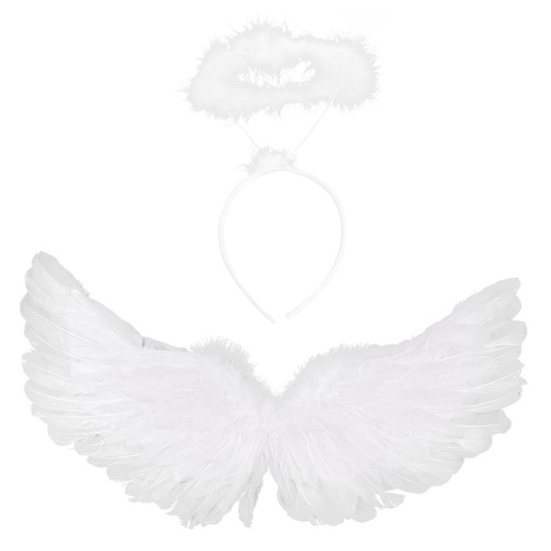 Feather Angel Wings,Headband Fancy Dress Fairy,Wings for Kids Halloween Xmas AU - Picture 11 of 18