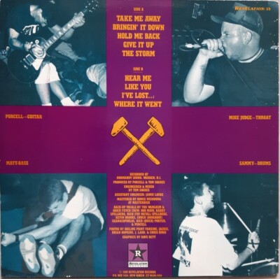 JUDGE Bringin' It Down LP STRAIGHT EDGE Hardcore REISSUE Yellow