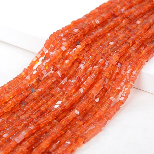 2 mm Karneol Roter Achat Edelstein Grd Nugget Würfel 15,5 Zoll (80008877-P13) - Bild 2 von 3