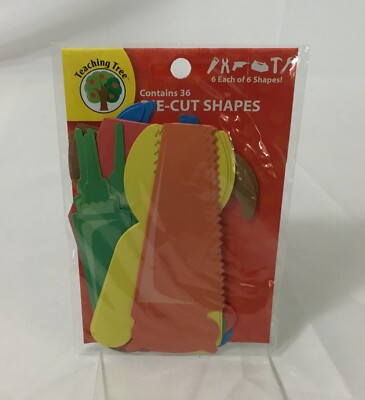 TEACHING TREE 36 DIE CUT SHAPES - TOOLS - 6 DIFFERENT SHAPES 6 EACH / NEW