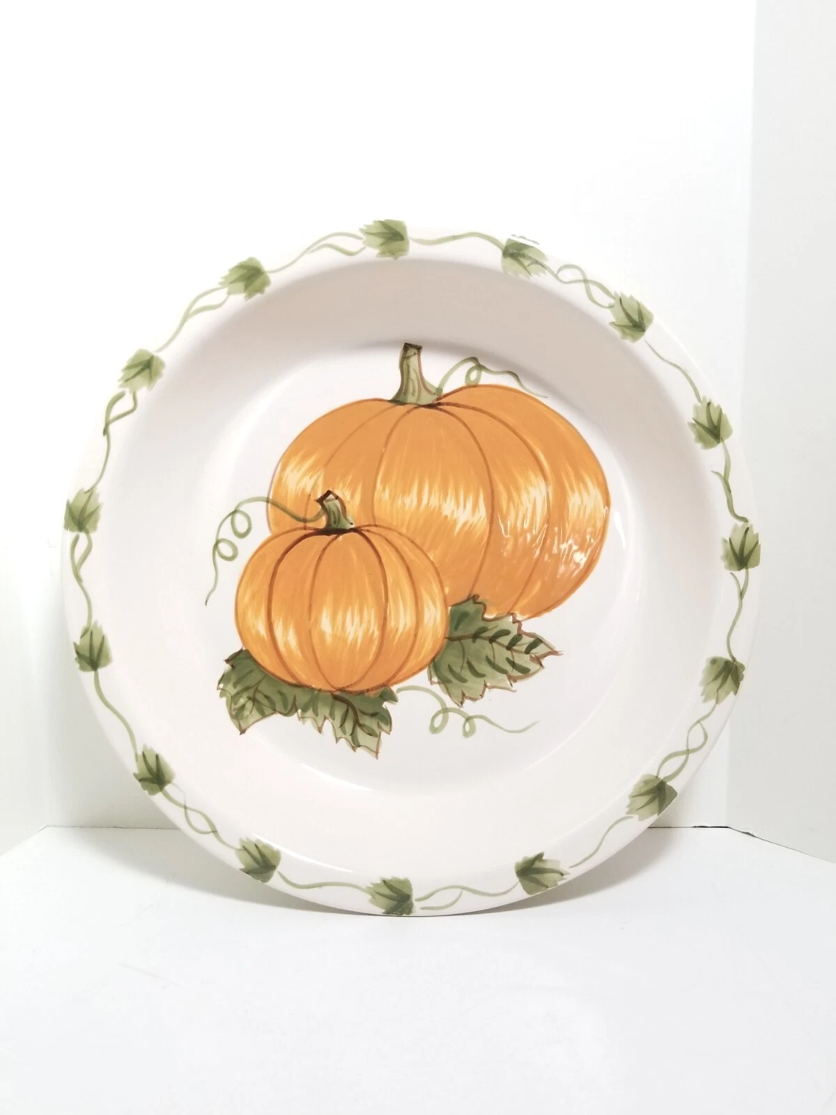 WILLIAMS SONOMA Pumpkin Pie Baking Dish Pan 10.25"