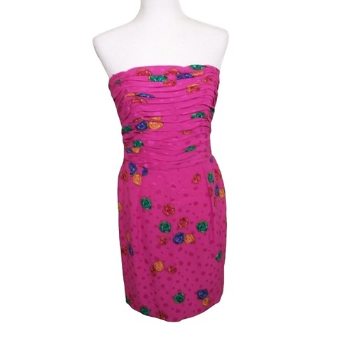 slim fit dress slacks Nina Leonard Shoulder Flower Ruffle Mini Sheath Dress main image 0