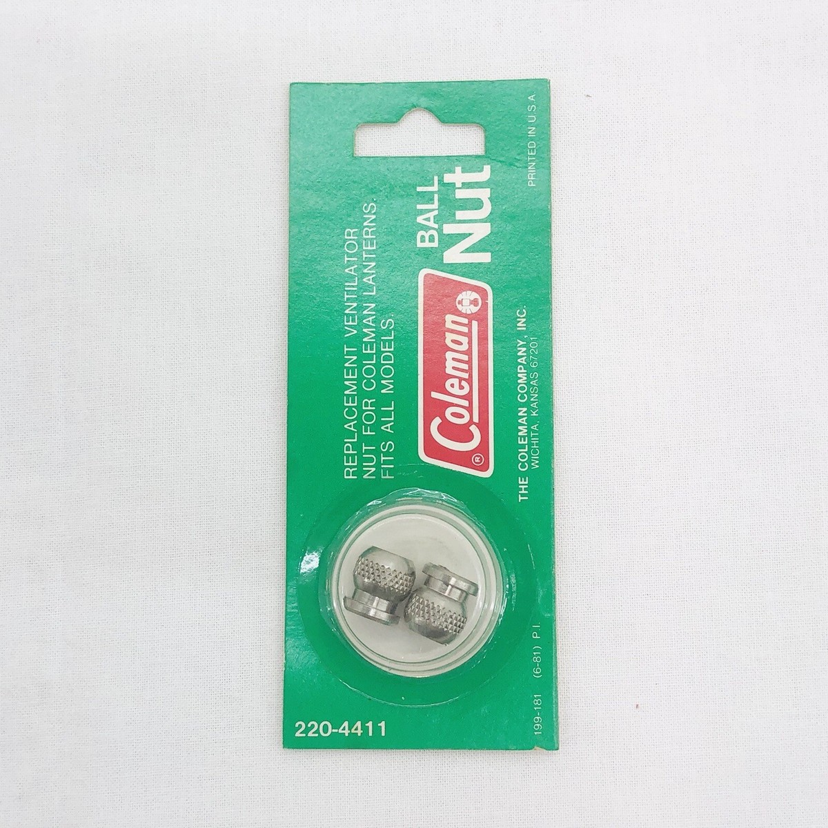 New Coleman Lantern Ball Nut 2 PACK 220-4411 Ventilator Nut Part