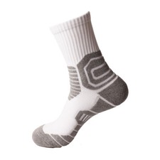 ZONBAILON Towel Bottom Socks Shock Absorbing Anti Slip Sports Socks 2 Pairs