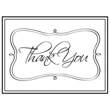 #197  Darice Embossing Folder Essentials  " THANK YOU  " 1215-46