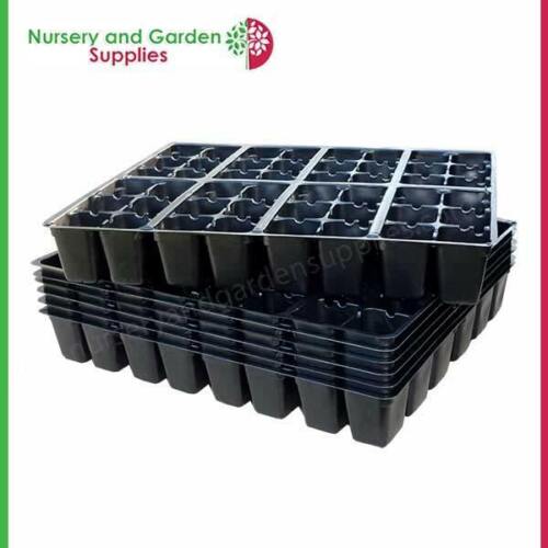 2 x 48 Cell Seedling Plug Plant Propagation Tray & 2 x Watertight Tray (HYDRO) - Picture 3 of 4