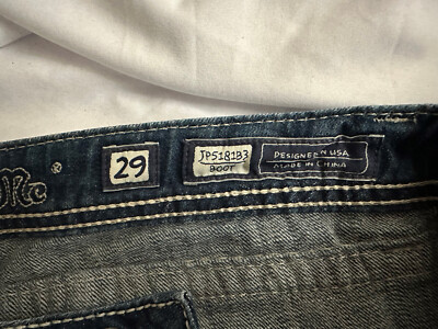 Miss Me jeans 29 bootcut with fleur de lis detail | eBay