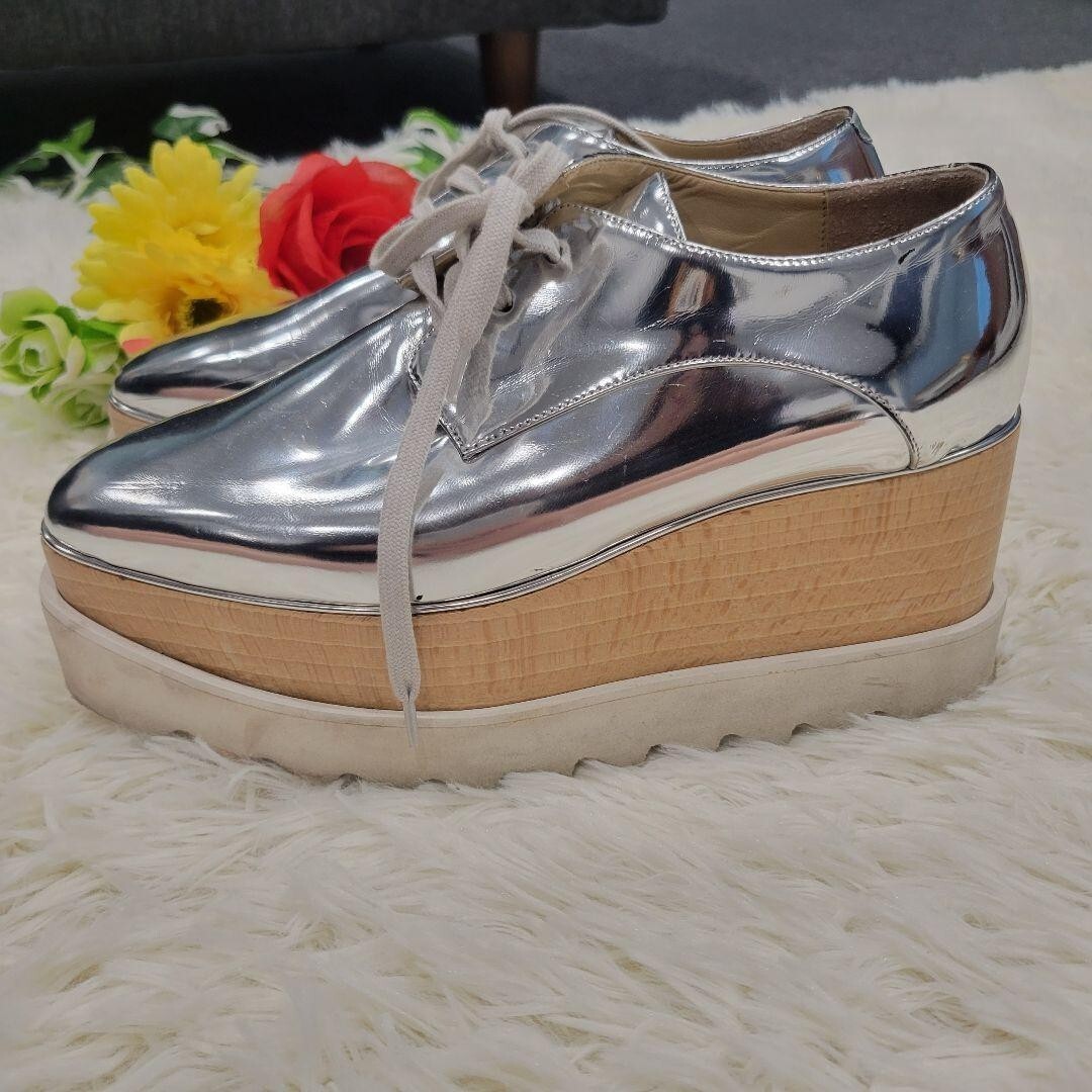 STELLA McCARTNEY シルバー ローファー　35 Stella McCartney Sneakers Pumps Loafers Silver Thick Sole