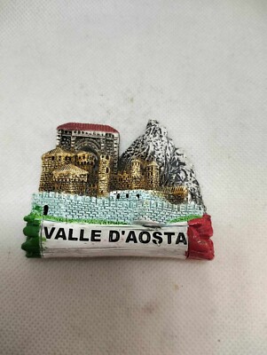 MAGNET MAGNET RESIN REFRIGERATOR SOUVENIR FRIDGE MAGNET VALLE D AOSTA