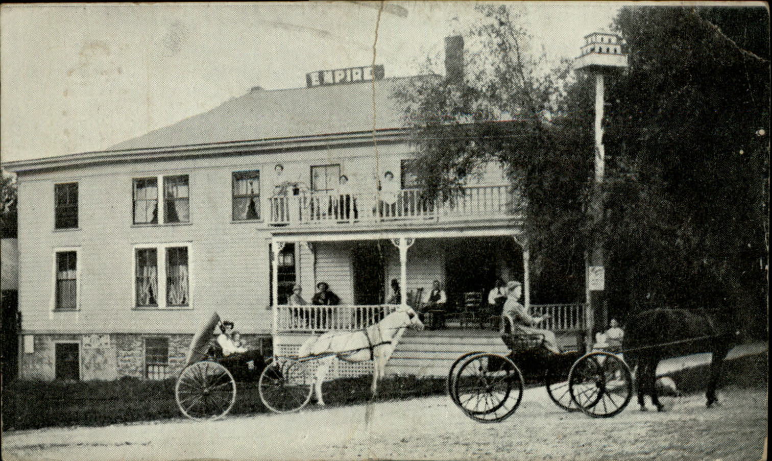 Empire hotel? Boarding house? Mailed 1913 Mannsville NY to Watertown postcard eBay