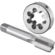 1"-16 UNS Tap and Die Set Right Hand, 1 x 16 UNS Thread Tap and Round Die