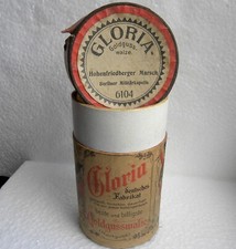 2-Min-Cylinder-Phonograph-Record-Wachswalze Firma GLORIA Goldguss Walze leer