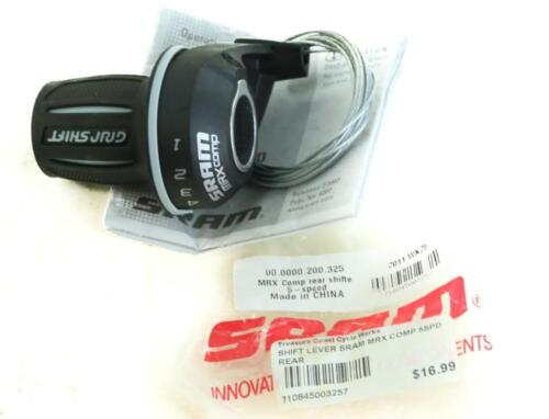 SRAM MRX COMP 5 Speed Right / Rear  MTB Hybrid Bike Grip Twist Shifter NEW - Picture 1 of 5