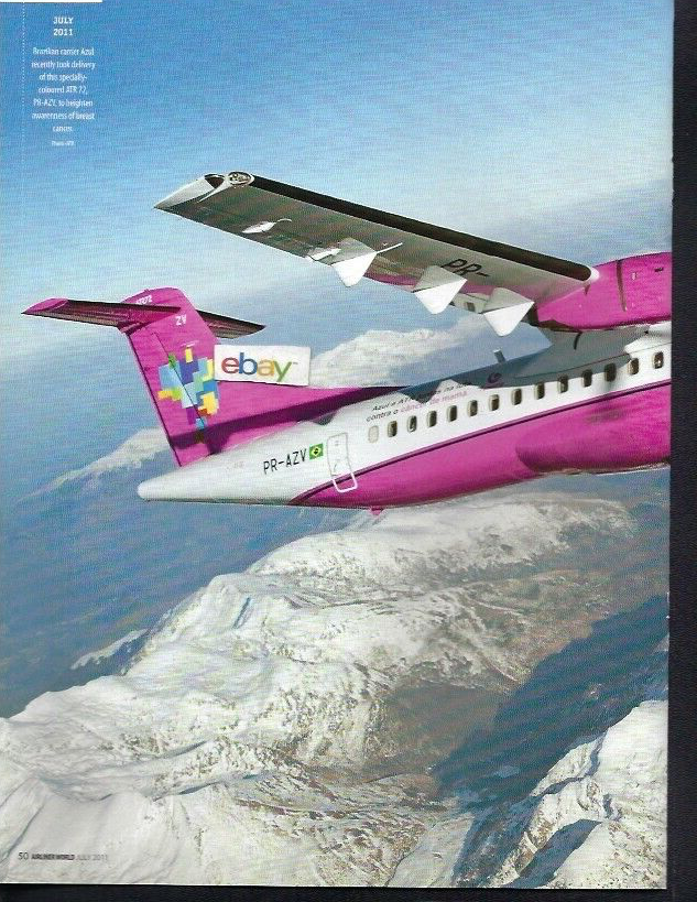 AZUL LINHAS AEREAS BRAZIL ATR 72 #PR-AZV CANCER PG AIRLINERS