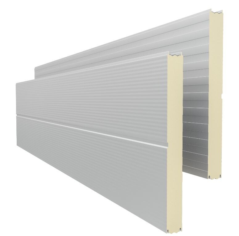 Insulation Metal Wall Panel Micro-Rib Anthracite Grey 40mm Structural ...