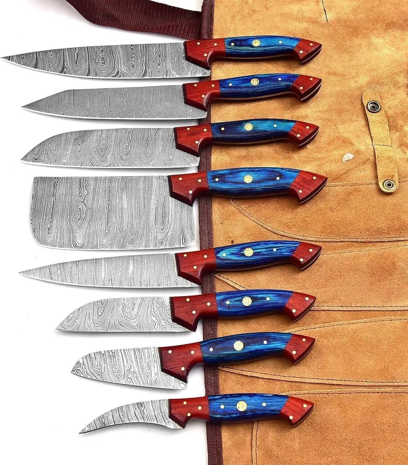 UBR CUSTOM HANDMADE DAMASCUS STEEL PROFESSIONAL KITCHEN CHEF KNIFE SET
Opens in a new window or tab