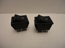 2x Lot Pack KCD4 16A 250V AC 20A 125V Rocker Boat Power Switch 6 Pins Self Reset