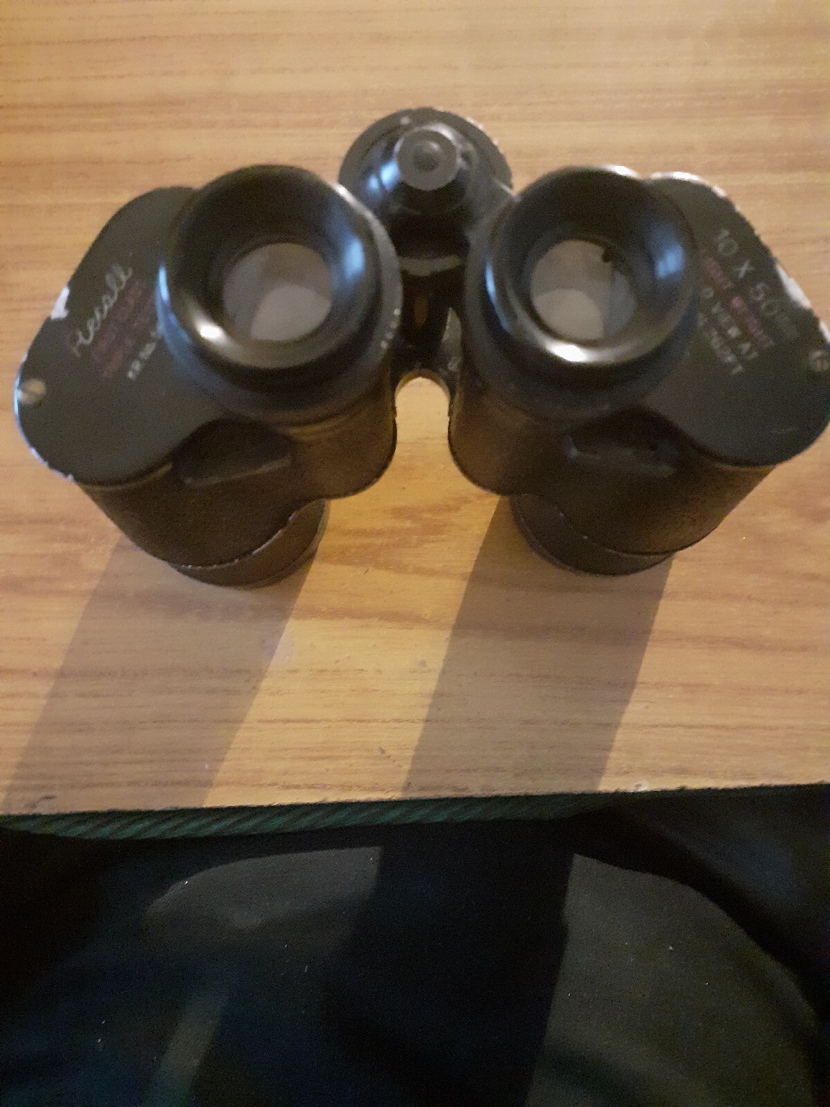 'Recall' binoculars. 10x50mm. 1000yds. 262ft. Quality case...(Spares or