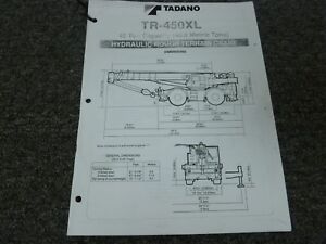 Tadano Gr550xl Load Chart