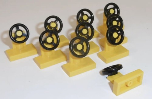 LEGO 10x Lenkrad (3829)-Gelb