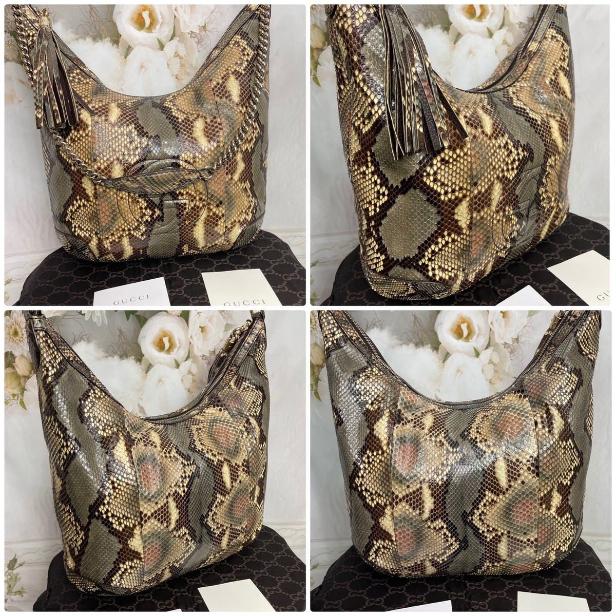 GUCCI PYTHON SOHO CHAIN SHOULDER BAG Super GORGEOUS BRAND NEW MSRP