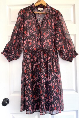 The Korner Dress Women s Size 38 UK S US Sheer Floral Boho