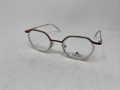 GAAD EYEWEAR 2551 44-21-145 6 BROWN GOLD EYEGLASSES FRAME. :V43