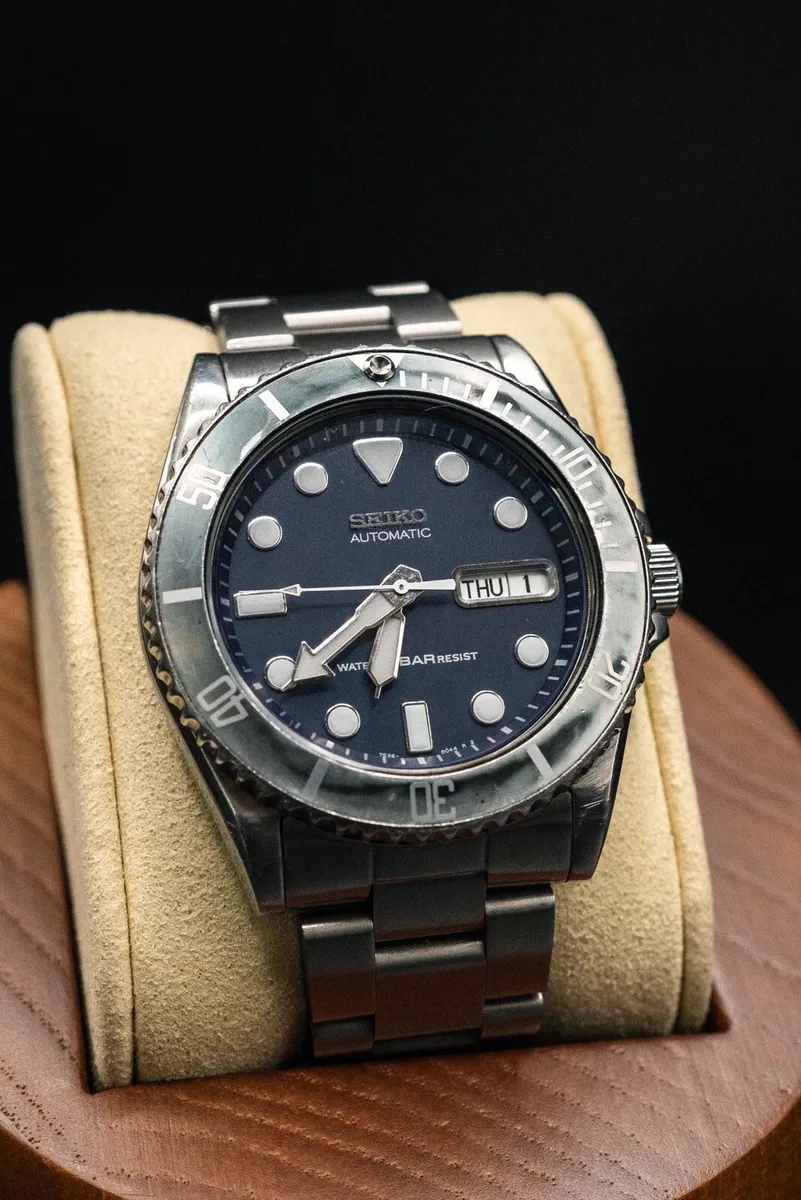 Seiko SKX033 10bar Diver Ghosted Sub Bezel and bracelet eBay